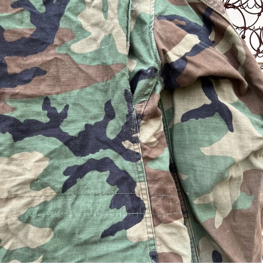 Vintage Old School Camo US Army Airborne Coat Cold Weather Field Medium Short - Picture 7 of 12